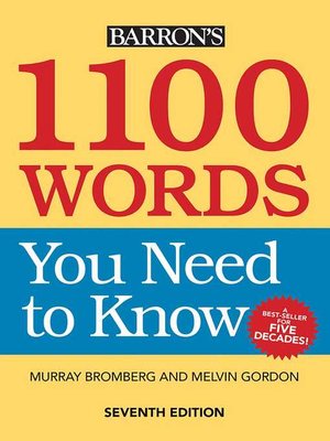 cover image of 1100 Words You Need to Know